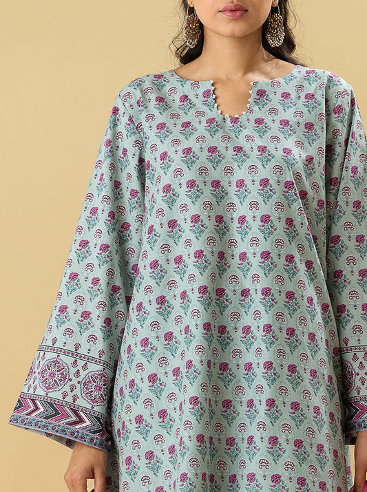 3 PIECE - PRINTED LAWN SUIT - MISTY DEWY MORBAGH SU_22   