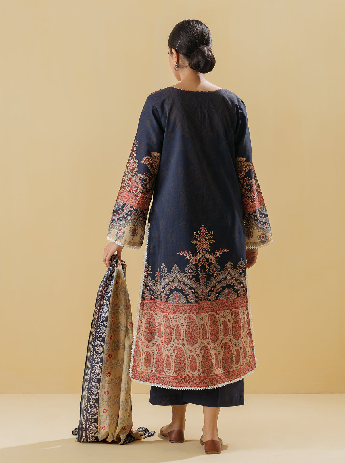 3 PIECE - PRINTED LAWN SUIT - VIVACIOUS GEM MORBAGH SU_22   