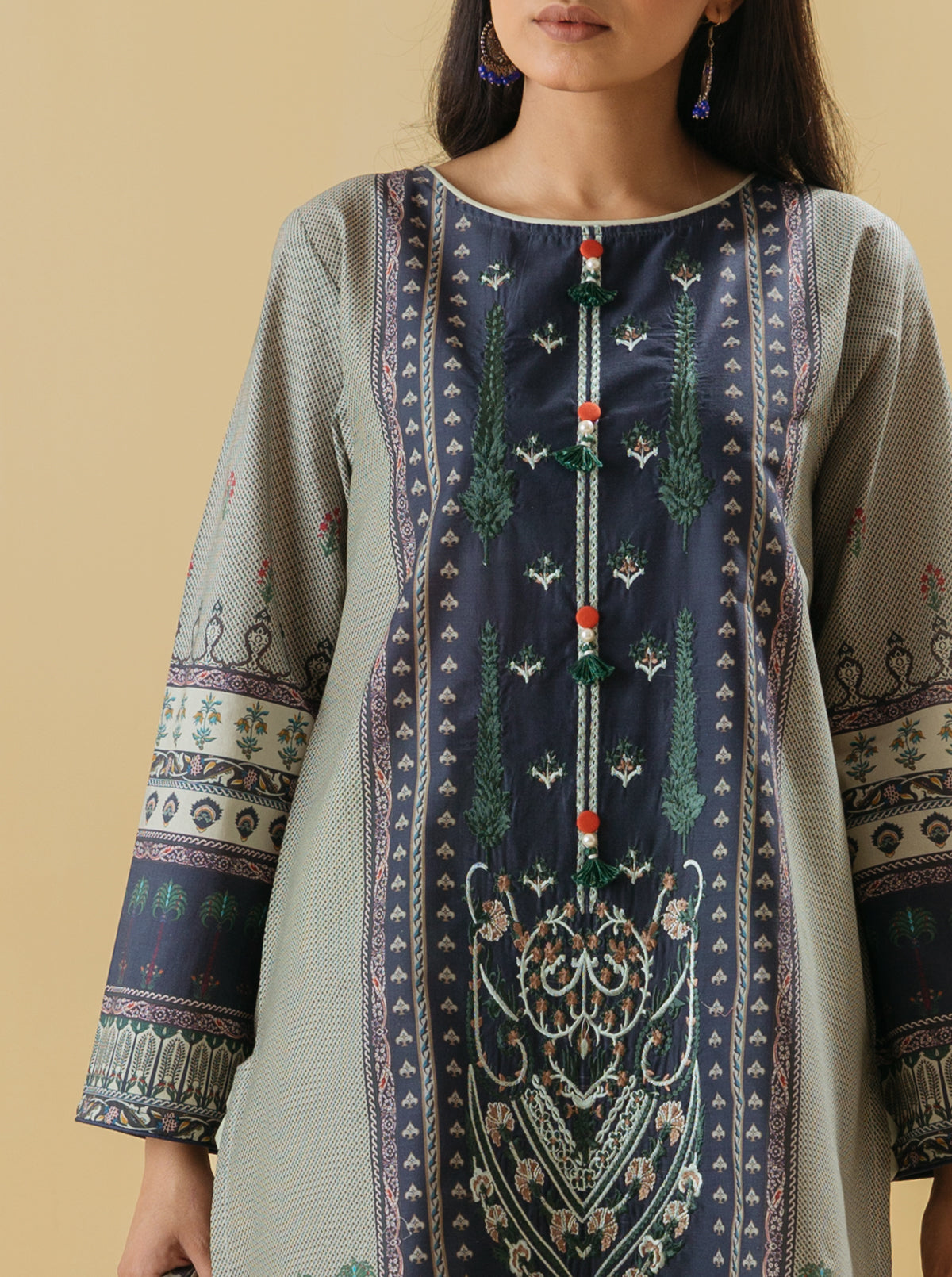 3 PIECE - EMBROIDERED LAWN SUIT - ROCOCO CHARM MORBAGH SU_22   