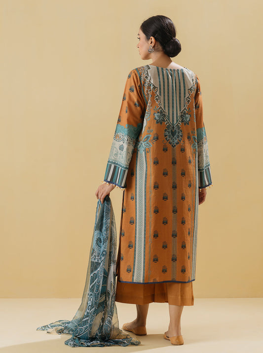 3 PIECE - PRINTED LAWN SUIT - TRIBAL TALES MORBAGH SU_22   