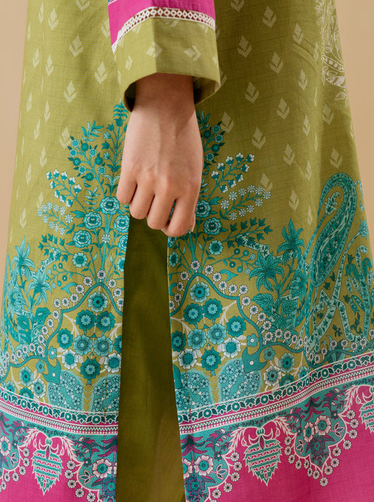 3 PIECE - PRINTED LAWN SUIT - ETHNIC JEWEL MORBAGH SU_22   