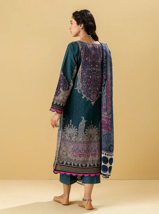 3 PIECE - EMBROIDERED  LAWN SUIT - DIVINE PAISLEY MORBAGH SU_22   