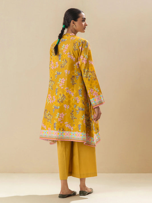 1 PIECE - PRINTED LAWN SHIRT - PRAIRIE SAND MORBAGH SU_23   