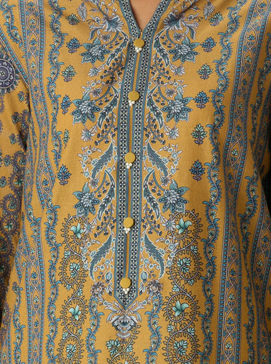 1 PIECE - PRINTED  LAWN SHIRT - COLONIAL RENAISSANCE MORBAGH SU_23   