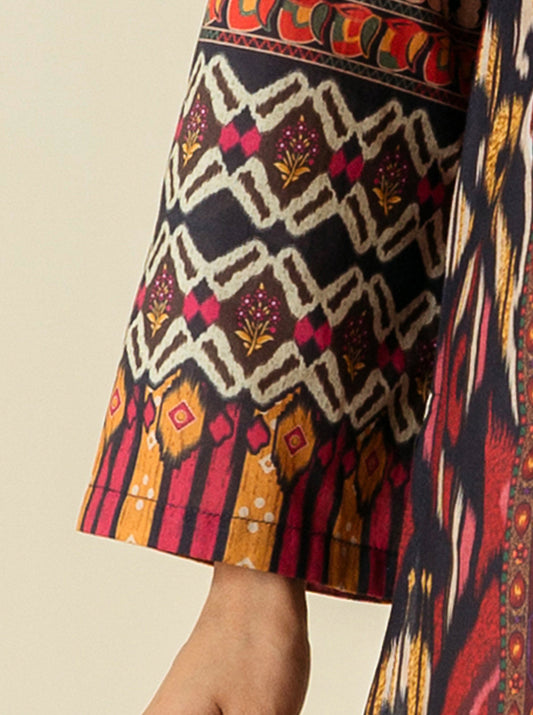 1 PIECE - PRINTED  LAWN SHIRT - VALIANT CRAFT MORBAGH SU_23   