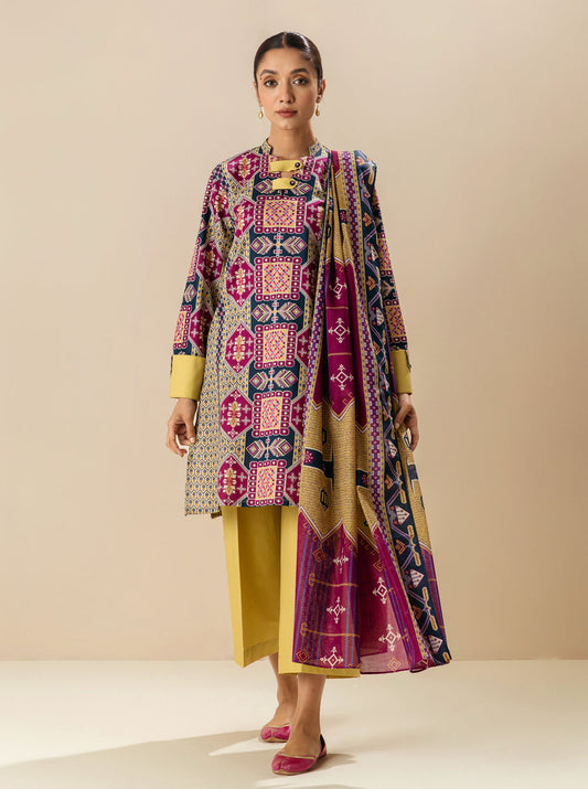 2 PIECE - PRINTED LAWN SUIT - TRIBE'S JOURNEY MORBAGH SU_23   