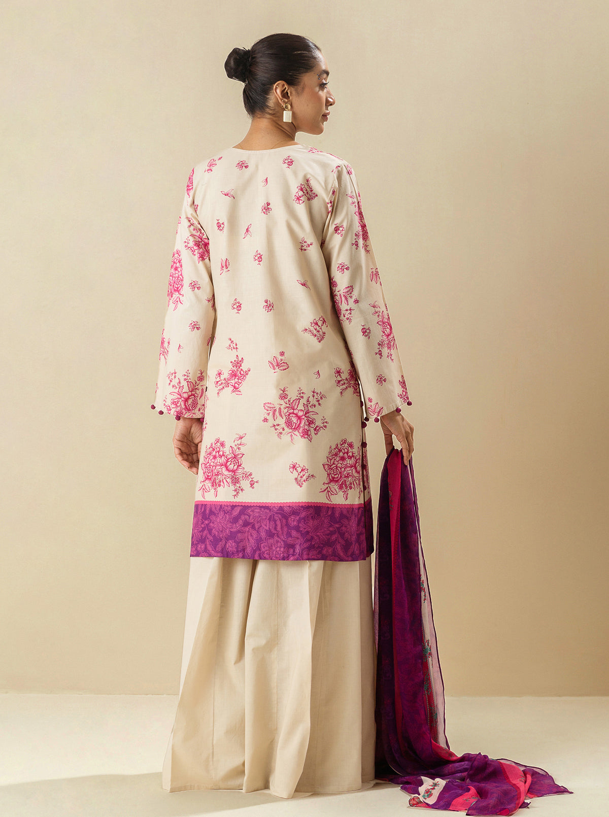 2 PIECE - EMBROIDERED LAWN SUIT - IVORY FANCY MORBAGH SU_23   