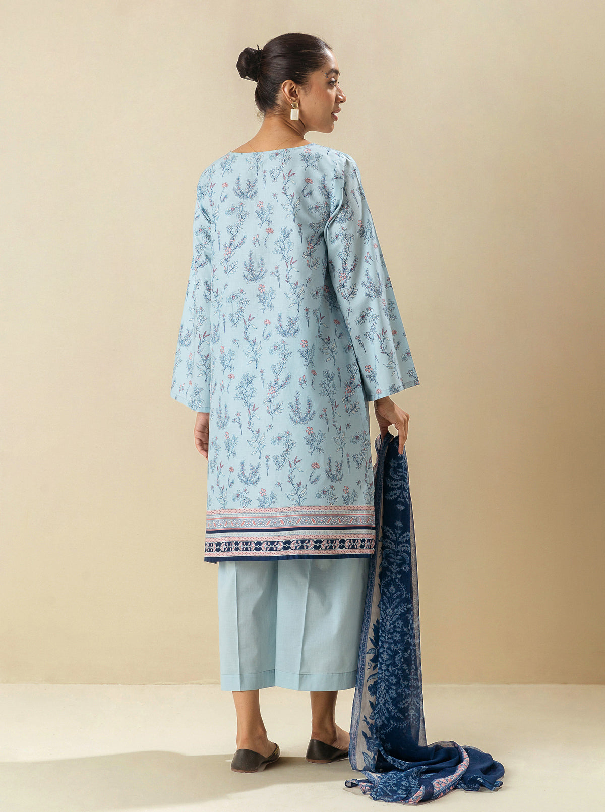 2 PIECE - PRINTED LAWN SUIT - GOLD MINE MORBAGH SU_23   