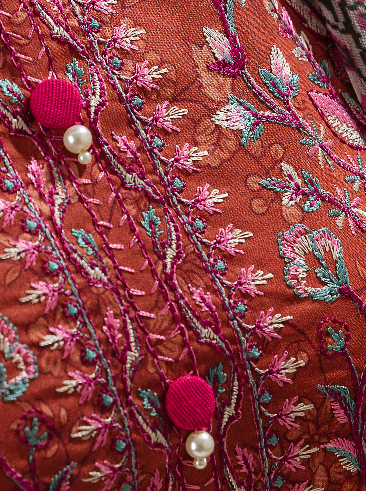 3 PIECE - EMBROIDERD LAWN SUIT - MULBERRY MINES MORBAGH SU_23   