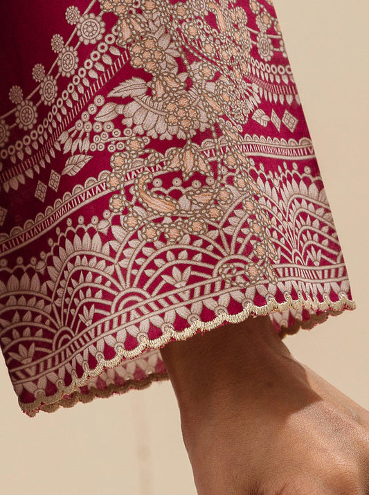 3 PIECE - EMBROIDERD LAWN SUIT - MULBERRY MINES MORBAGH SU_23   