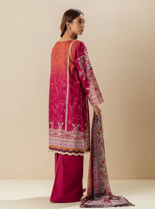 3 PIECE - EMBROIDERD LAWN SUIT - MULBERRY MINES MORBAGH SU_23   