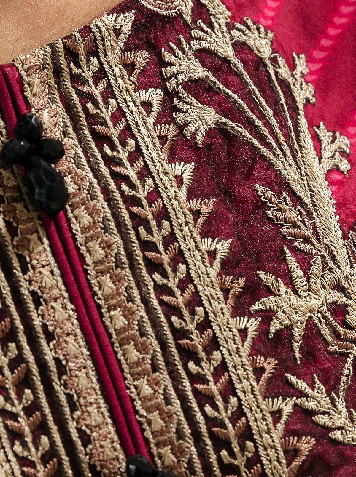 3 PIECE - EMBROIDERED LAWN SUIT - MAHOGANY SUN MORBAGH SU_23   