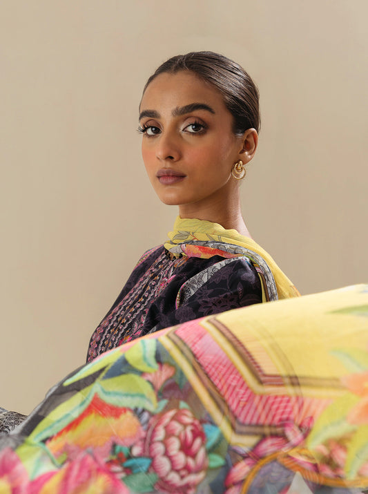 3 PIECE - EMBROIDERED LAWN SUIT - SPACE CARNIVAL MORBAGH SU_23   