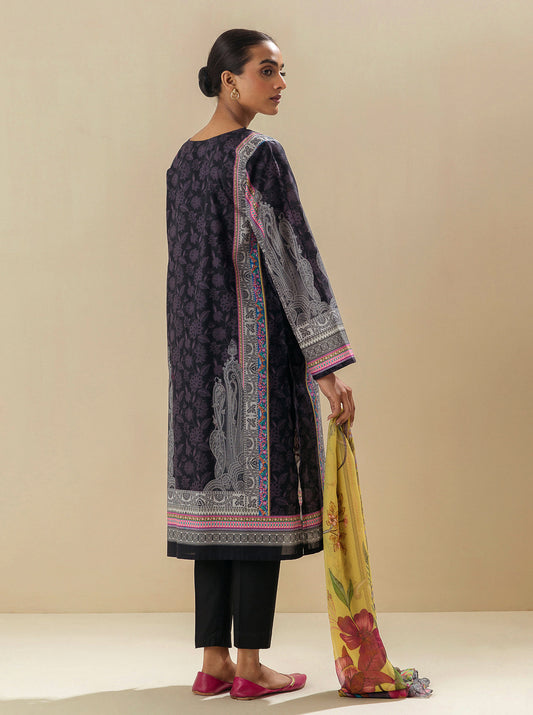 3 PIECE - EMBROIDERED LAWN SUIT - SPACE CARNIVAL MORBAGH SU_23   