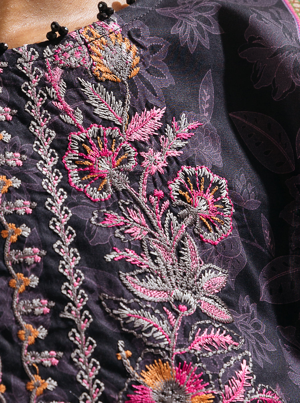 3 PIECE - EMBROIDERED LAWN SUIT - SPACE CARNIVAL MORBAGH SU_23   