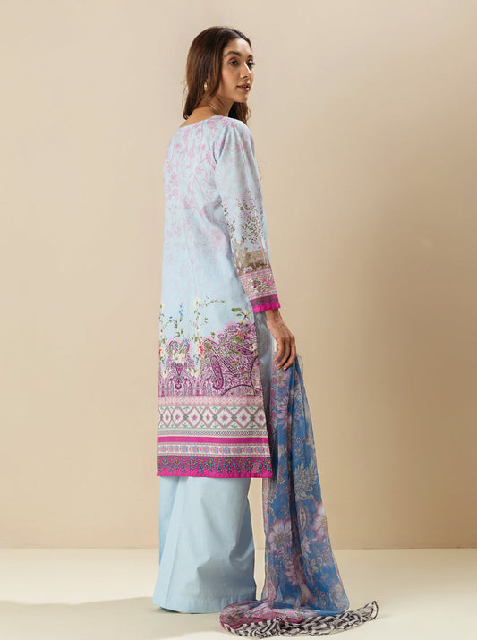 3 PIECE - EMBROIDERD LAWN SUIT - MORNING DEW MORBAGH SU_23   