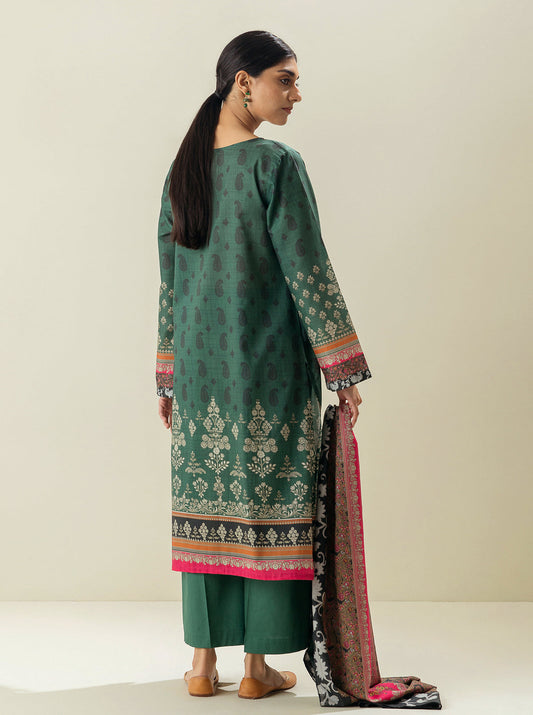 3 PIECE - PRINTED LAWN SUIT - VINEYARD DAY MORBAGH SU_23   
