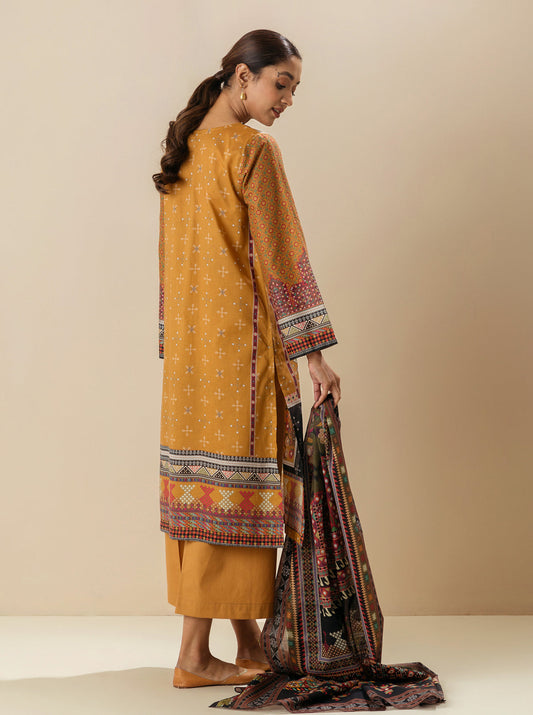 3 PIECE - PRINTED LAWN SUIT - BEDOUIN GRACE MORBAGH SU_23   
