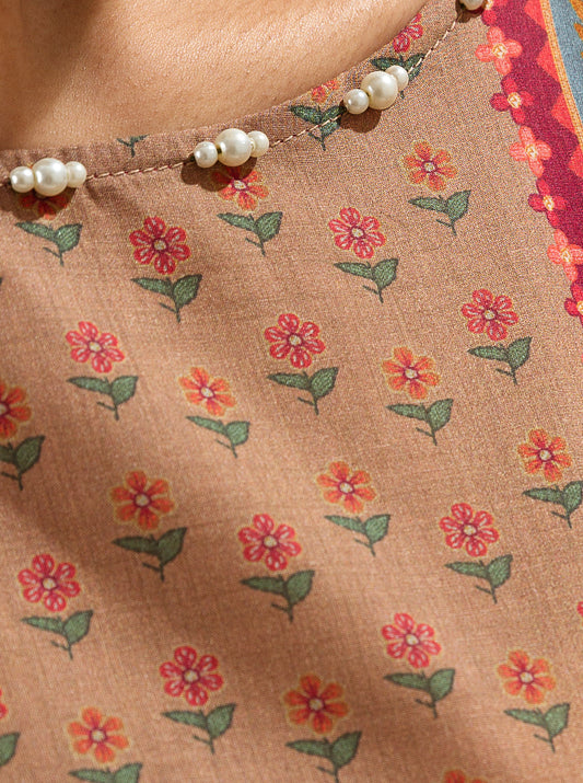 3 PIECE - PRINTED LAWN SUIT -DELICATE SYMPHONY MORBAGH SU_23   