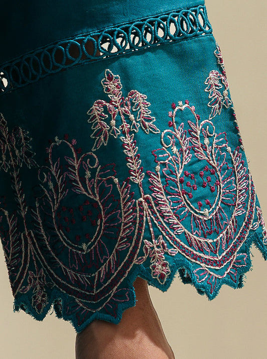 3 PIECE - EMBROIDERED LAWN SUIT - TAHITIAN TERRACE MORBAGH SU_23   