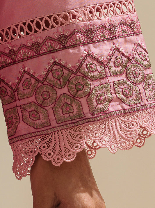 3 PIECE - EMBROIDERED LAWN SUIT - CANDIED APRICOT MORBAGH SU_23   