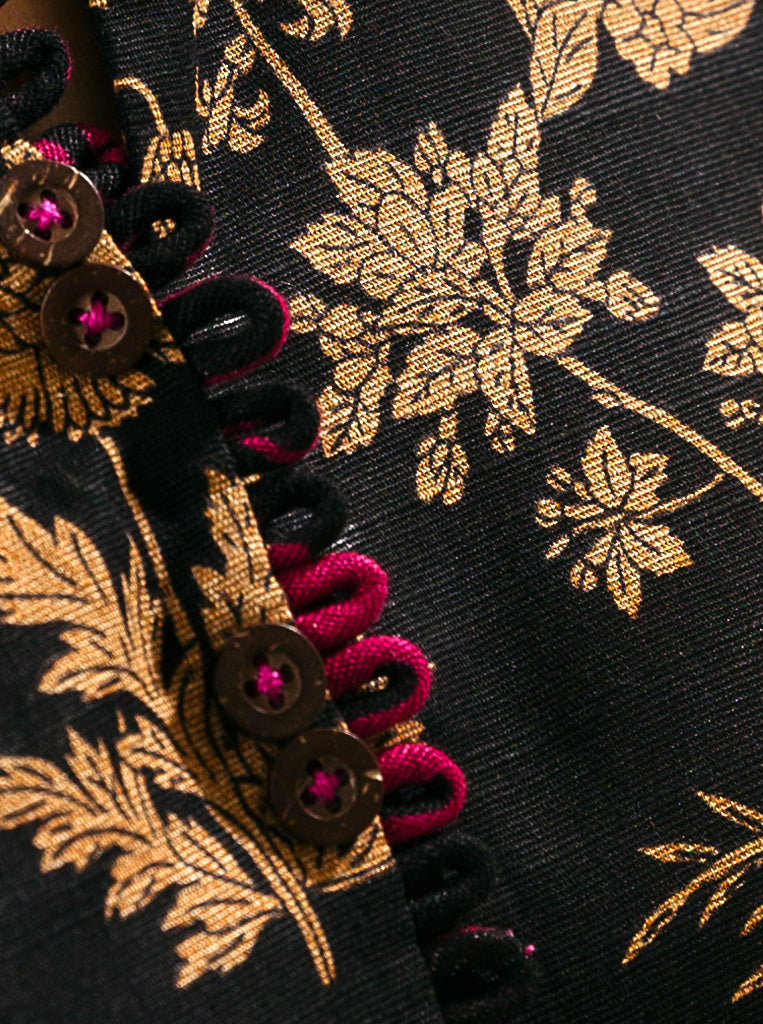 2 PIECE - PRINTED KHADDAR SUIT - DIVINE BLACK MORBAGH WN_22   