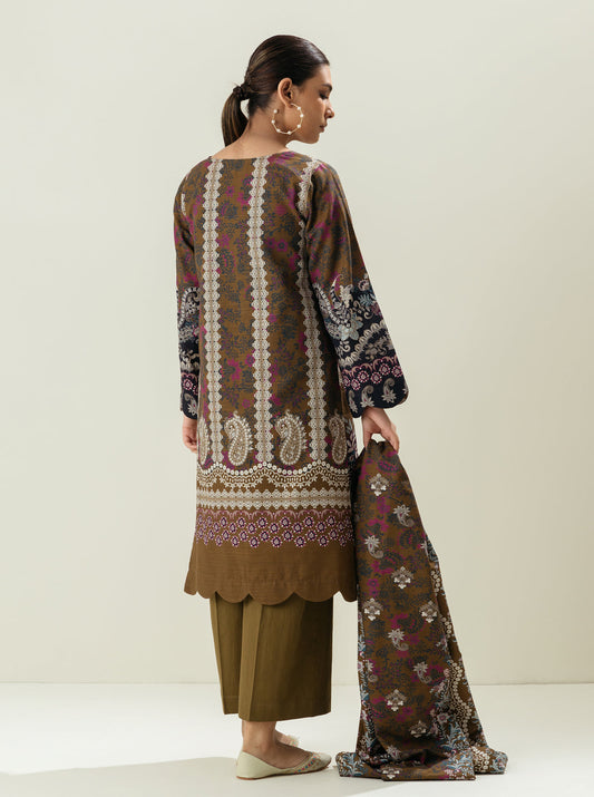 2 PIECE - PRINTED KHADDAR SUIT - PALM LEAT MORBAGH WN_22   