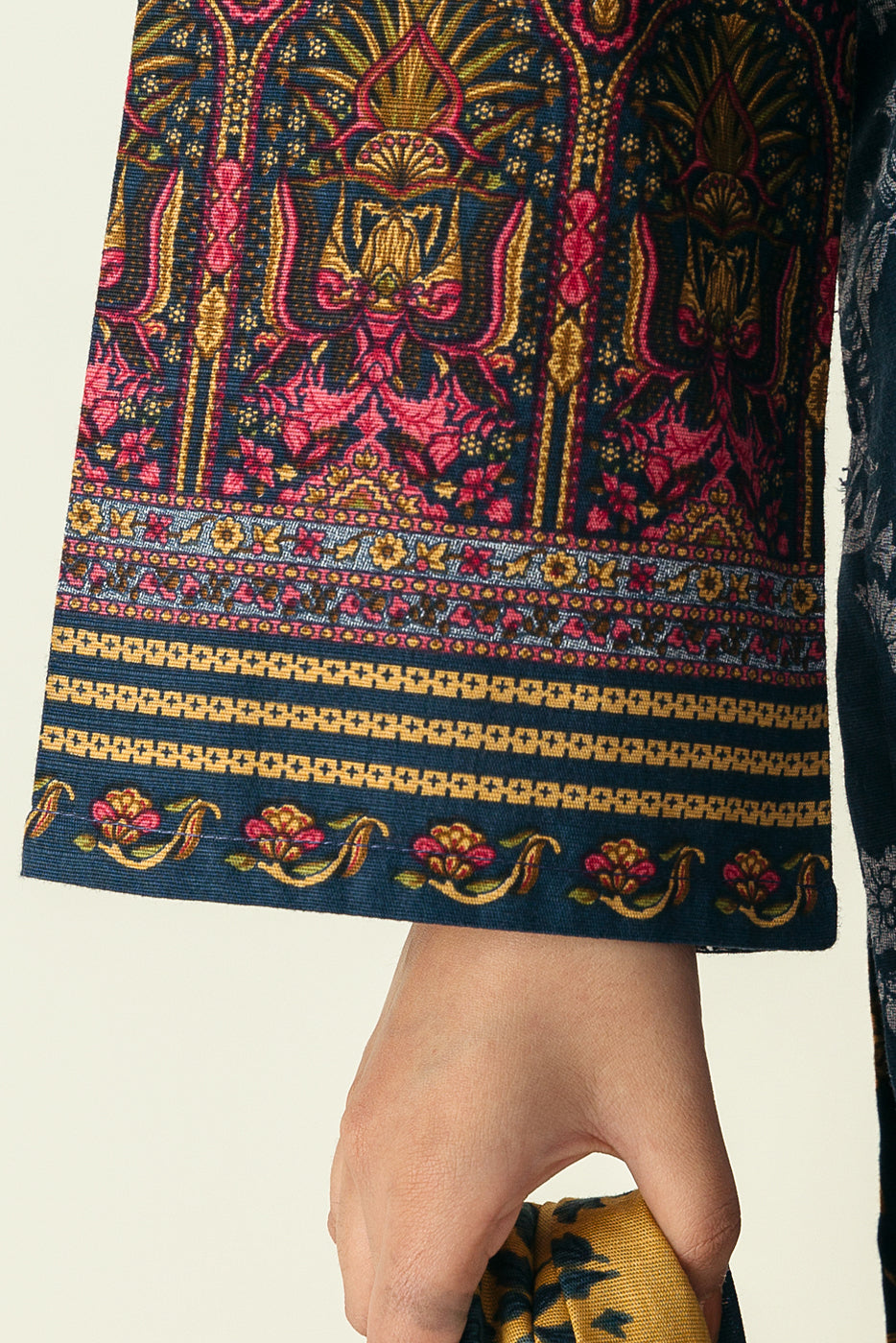 3 PIECE - EMBROIDERED  KHADDAR SUIT - DENIM MORBAGH WN_22   