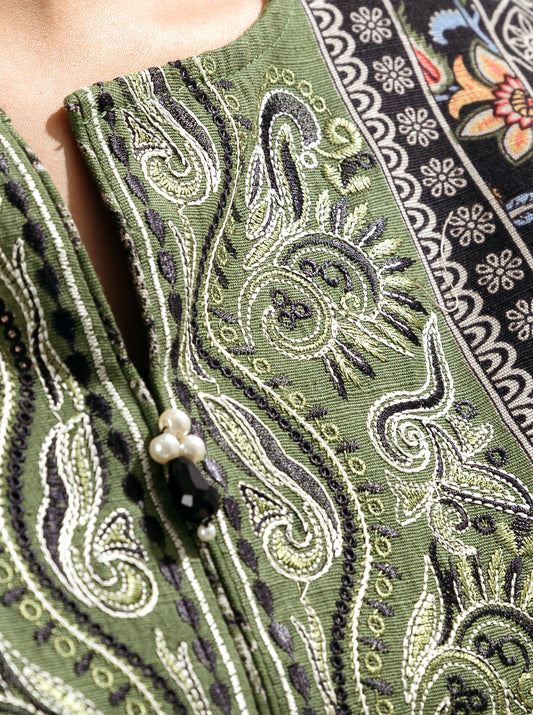 3 PIECE - EMBROIDERED  KHADDAR SUIT - AUBURN MORBAGH WN_22   