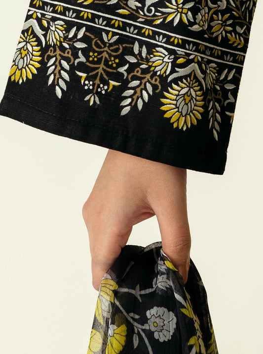 3 PIECE - EMBROIDERED  KHADDAR SUIT - DUSKY DREAM MORBAGH WN_22   