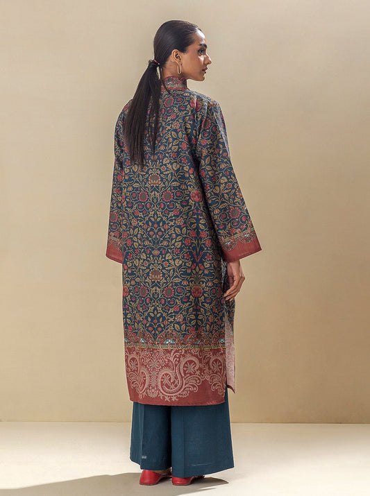 1 PIECE - PRINTED KHADDAR SHIRT - GRAND FOLIAGE MORBAGH WN_23   