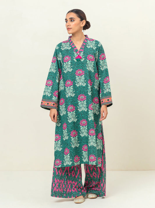 2 PIECE - PRINTED KHADDAR SUIT - MEADOW MELODY MORBAGH WN_23   
