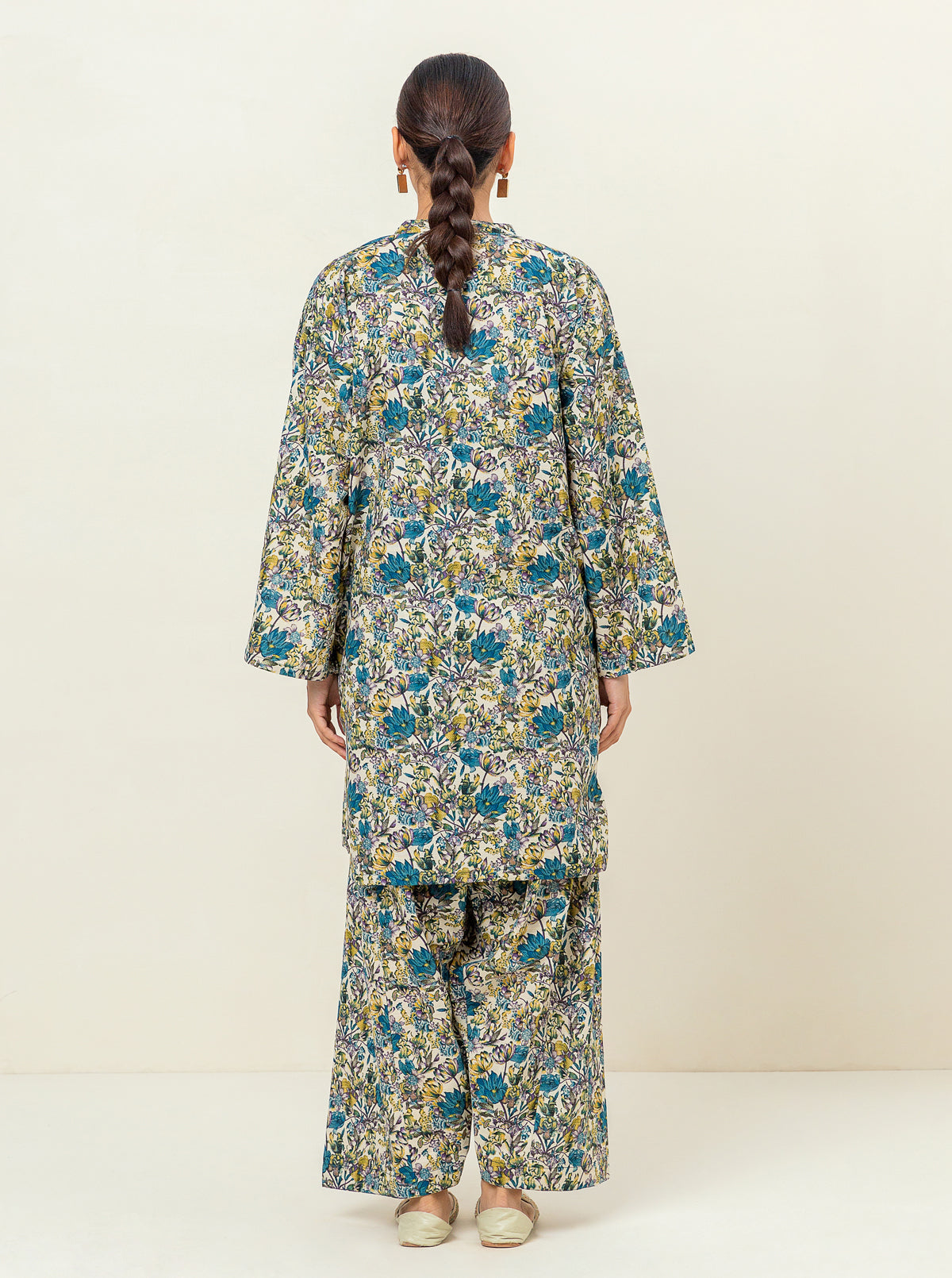 2 PIECE - PRINTED KHADDAR SUIT - BOTANICAL BEAUTY MORBAGH WN_23   