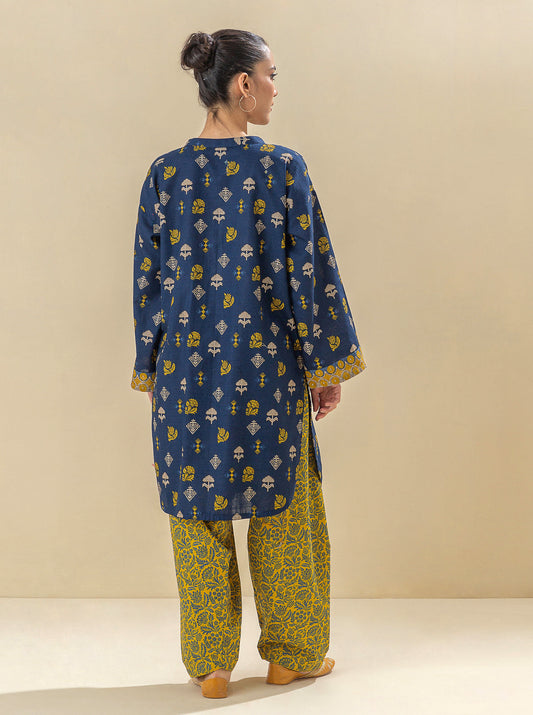 2 PIECE - PRINTED KHADDAR SUIT - MIDNIGHT ODYSSEY MORBAGH WN_23   