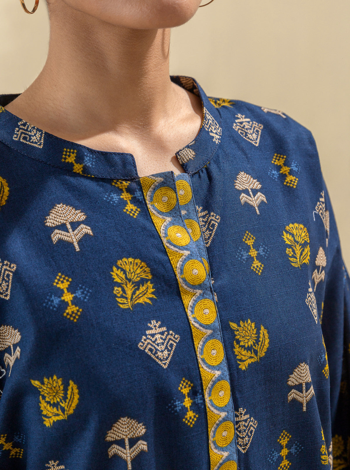 2 PIECE - PRINTED KHADDAR SUIT - MIDNIGHT ODYSSEY MORBAGH WN_23   