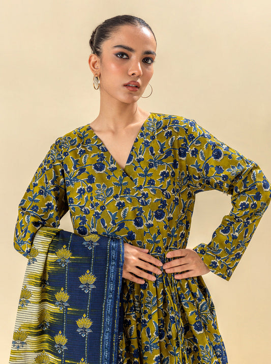 3 PIECE - PRINTED KHADDAR SUIT - SUNNY TRAIL MORBAGH WN_23   