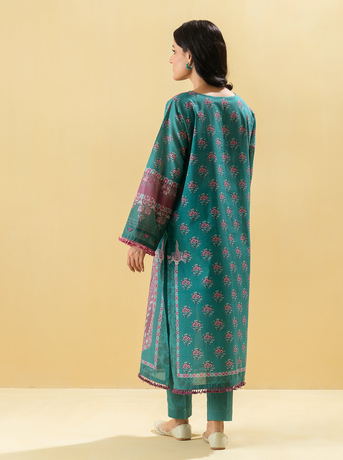 1 PIECE - PRINTED LAWN SHIRT - JADE ADMONISH MORBAGH SU_22   