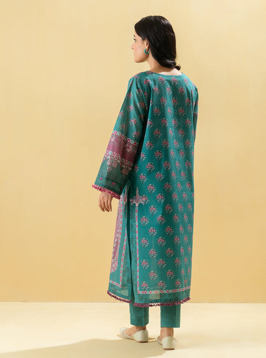 1 PIECE - PRINTED LAWN SHIRT - JADE ADMONISH MORBAGH SU_22   