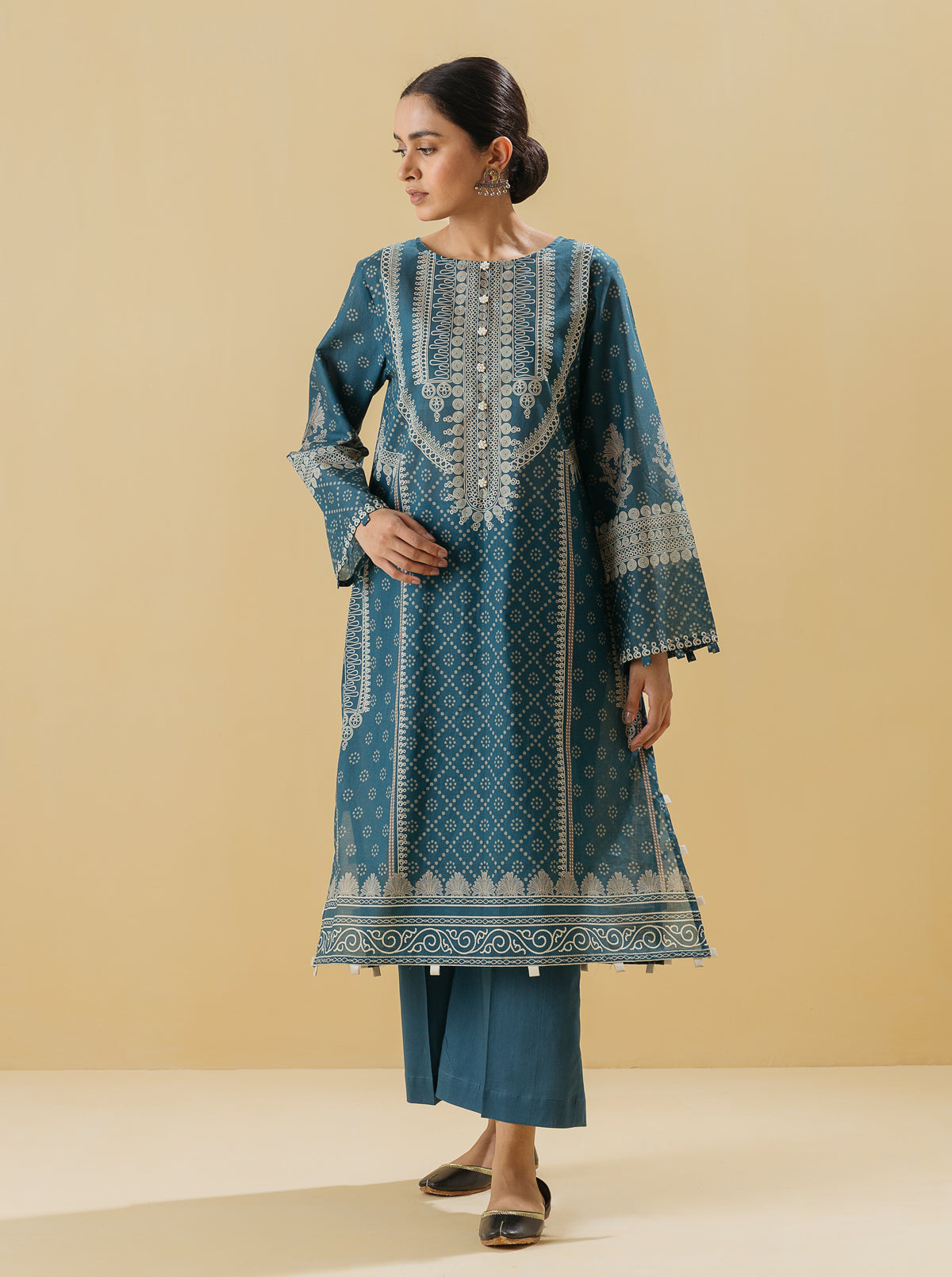 2 PIECE - PRINTED LAWN SUIT - MYSTIQUE JEWEL MORBAGH SU_22   