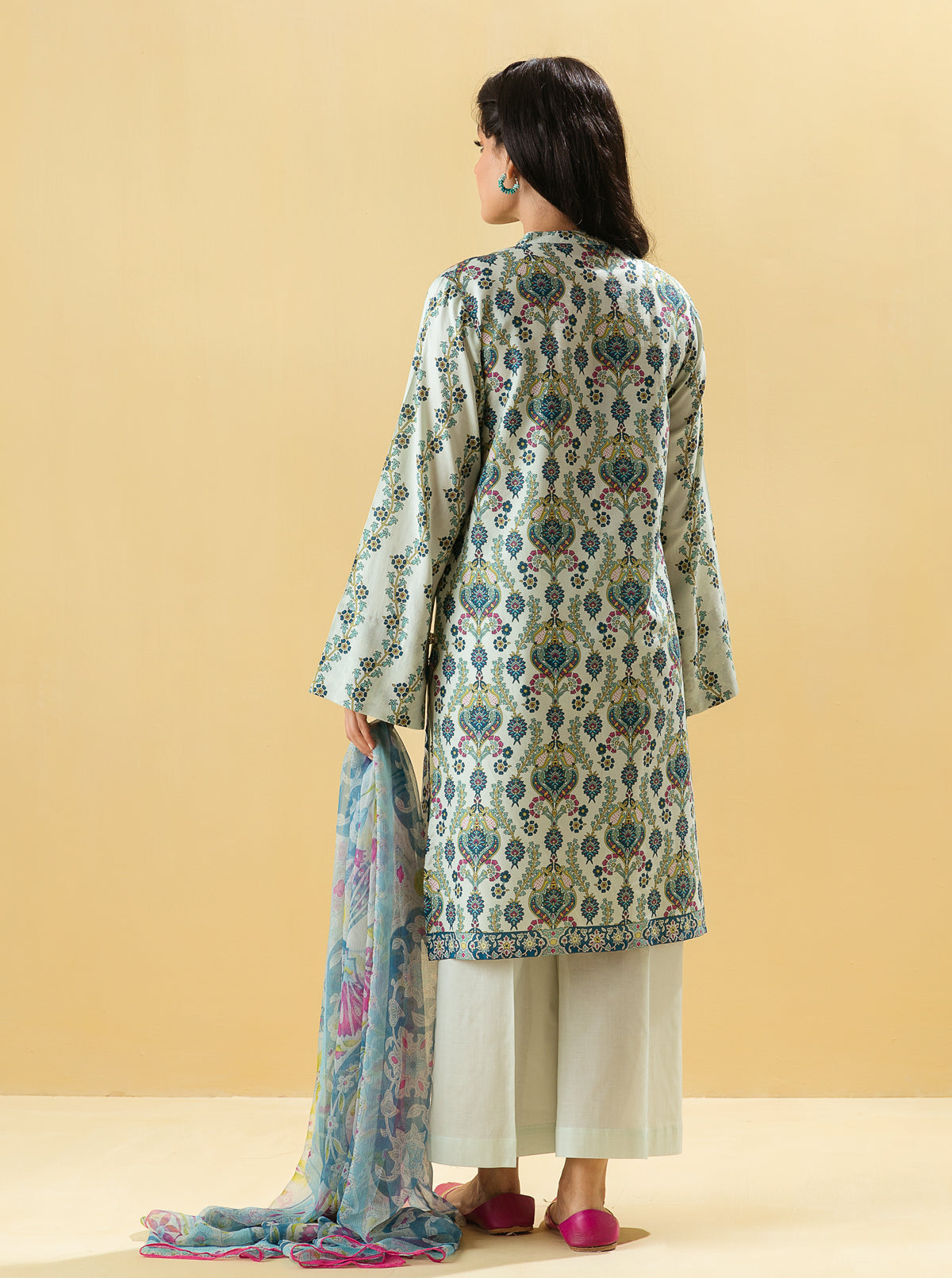 2 PIECE - PRINTED LAWN SUIT - FLOURITE CHARMS MORBAGH SU_22   