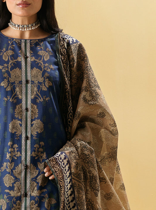 2 PIECE - PRINTED LAWN SUIT - DIVINE FLORA MORBAGH SU_22   