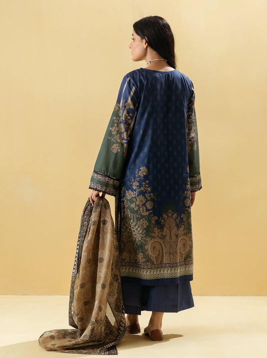 2 PIECE - PRINTED LAWN SUIT - DIVINE FLORA MORBAGH SU_22   