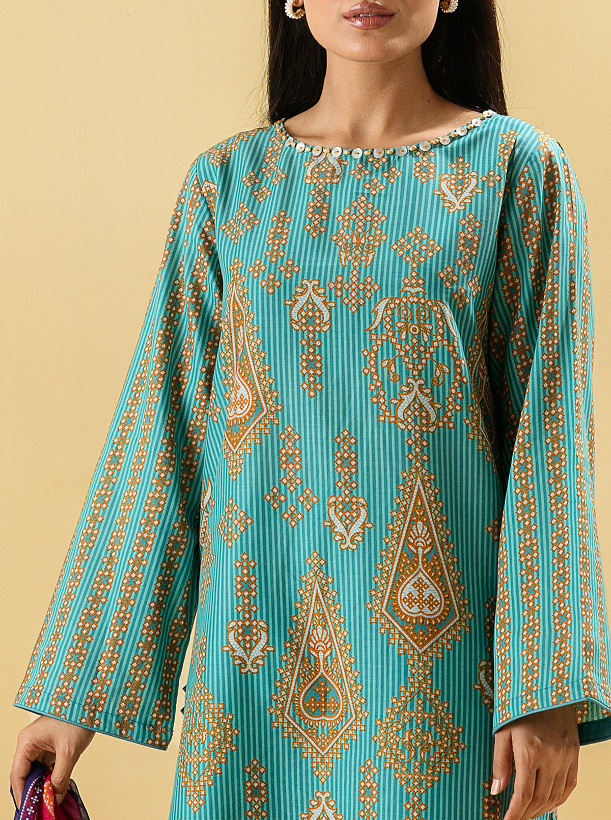 3 PIECE - PRINTED LAWN SUIT - MYTHIC JEWEL MORBAGH SU_22   