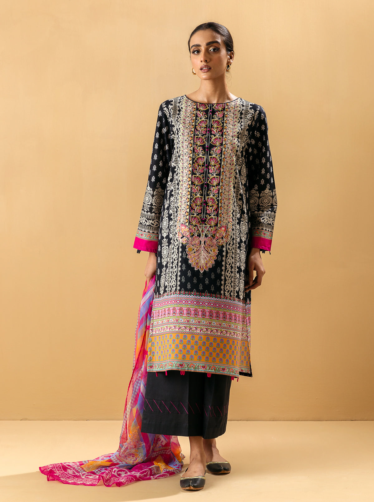 3 PIECE - EMBROIDERED LAWN SUIT - GYPSY GEMS MORBAGH SU_22   