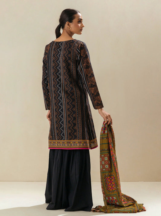 2 PIECE - EMBROIDERED LAWN SUIT - EBONY GRAND MORBAGH SU_23   