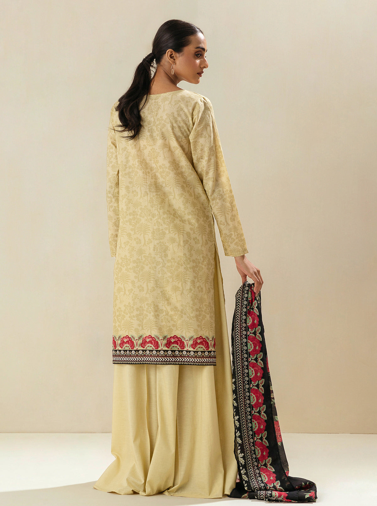 2 PIECE - EMBROIDERED LAWN SUIT - POPPIN ROSE MORBAGH SU_23   