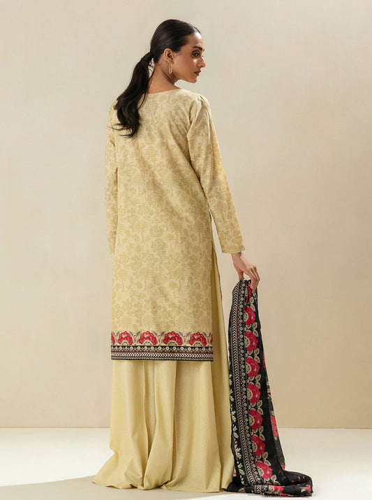 2 PIECE - EMBROIDERED LAWN SUIT - POPPIN ROSE MORBAGH SU_23   