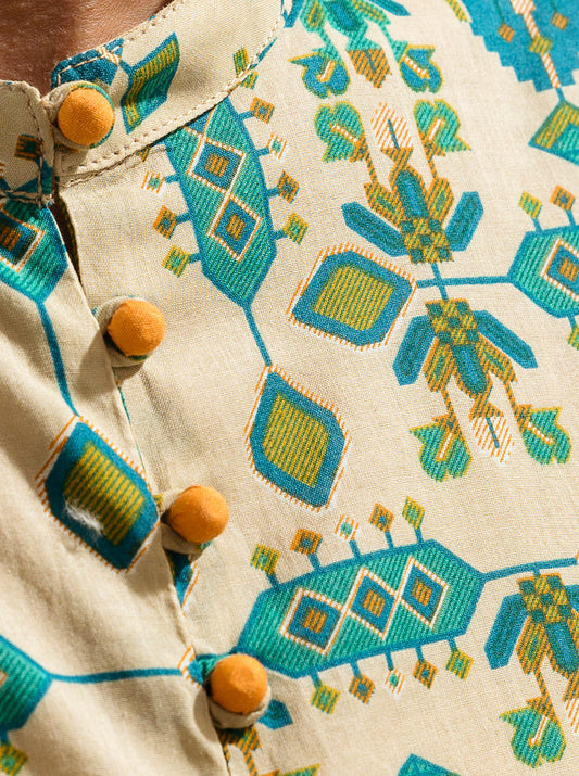 2 PIECE - PRINTED LAWN SUIT - ANTIQUE CHARM MORBAGH SU_23   