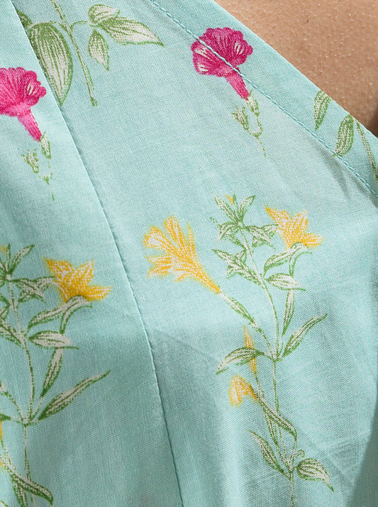 2 PIECE - PRINTED LAWN SUIT - SPRINKLE SKY MORBAGH SU_23   