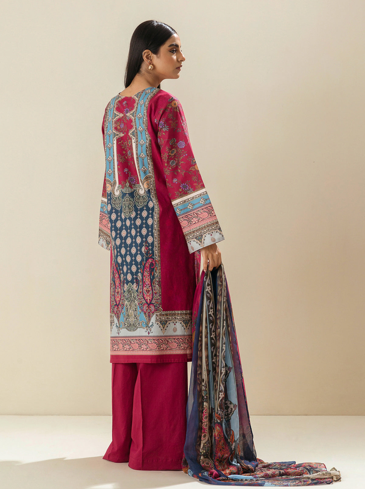 3 PIECE - EMBROIDERED LAWN SUIT - GRANITA SPRING MORBAGH SU_23   